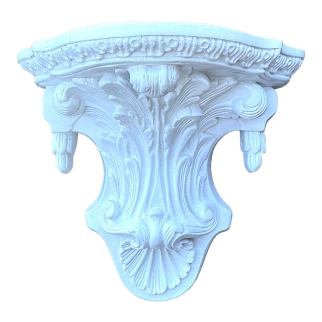 Vintage Plaster Clamshell Bracket For Sale