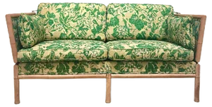 Bamboo 2-Seater Sofa Daybed, 1960s
