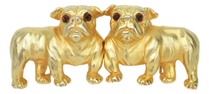 Mimi DI N Bulldog Gold Plated Dog Buckles, 1995