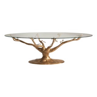Tree Brass Sculpture Table from Pescetta For Sale