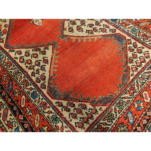 Antique Persian Hamedan Rug 3'8"x 6'2" For Sale - Image 10 of 12