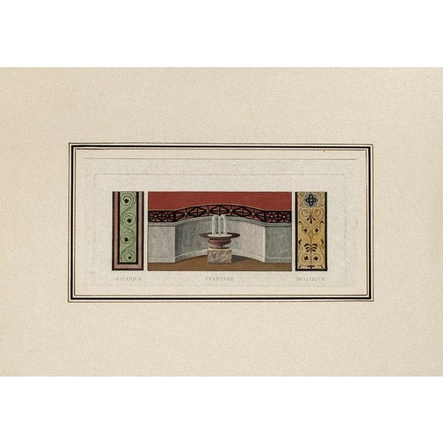 Decorative Frieze is an original Modern Artwork realized in the Half of the 19th Century in France. Original Colored...