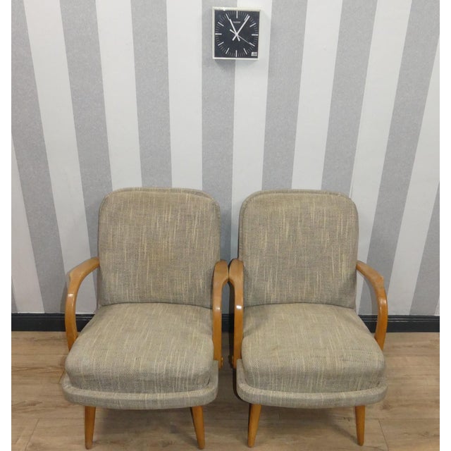 Cocktail Chair in Mottled Gray, 1950s For Sale - Image 11 of 14