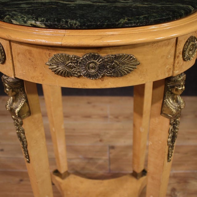 Wood French Side Table in the style of Retour Degypte, 1960s For Sale - Image 7 of 13