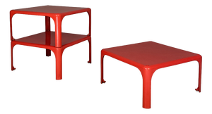 Italian Coffee Tables Demetrio 45 by Vico Magistretti for Artemide, 1970s, Set of 3
