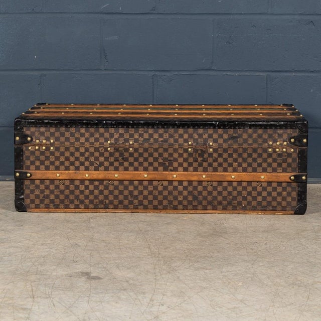 19th Century Antique Louis Vuitton Trunk in Damier Canvas, France, 1890 For Sale - Image 6 of 18