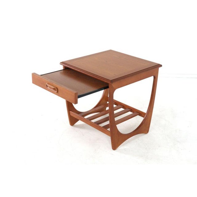 Side Table with Pull-Out Drawer from G-Plan For Sale - Image 3 of 16
