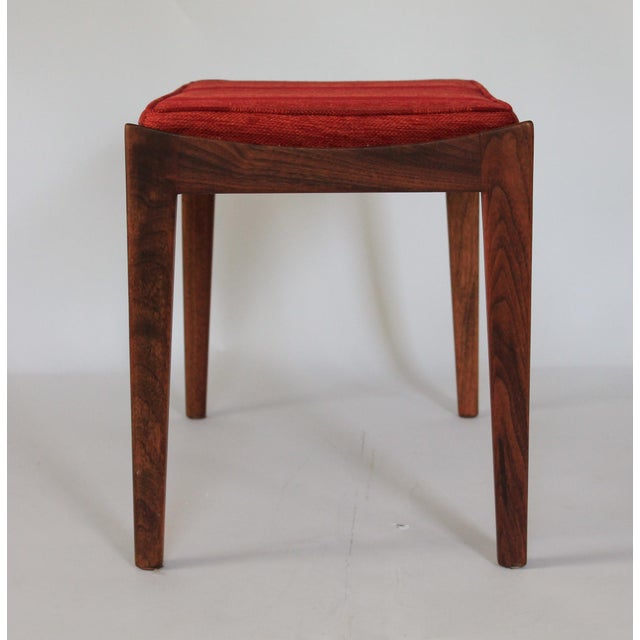 Vintage Jens Risom Design Footstool or Ottoman For Sale In Milwaukee - Image 6 of 12