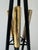 Mid-Century Modern Vintage Brass and Iron Fireplace Set For Sale - Image 3 of 12