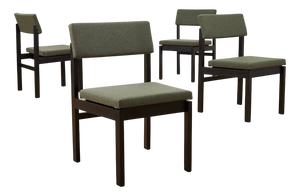Chairs in Green Fabric by Willy Guhl for Dietiker, 1959, Set of 4