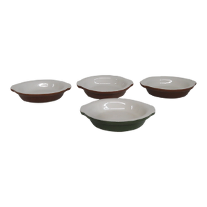Hall Pottery 512 Crock Bowl 4pc Set Mid Century Ceramic Casserole Dishes 4508b