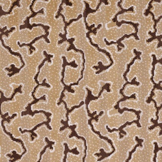 Sample - Schumacher Corail Velvet Fabric In Champignon For Sale