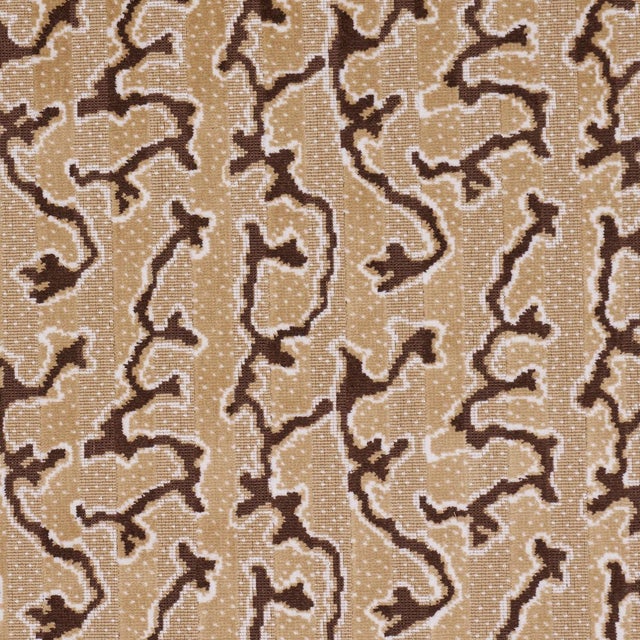 Sample - Schumacher Corail Velvet Fabric In Champignon For Sale