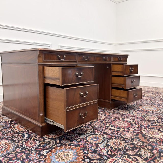 Classic English Heldense Desk For Sale - Image 11 of 18