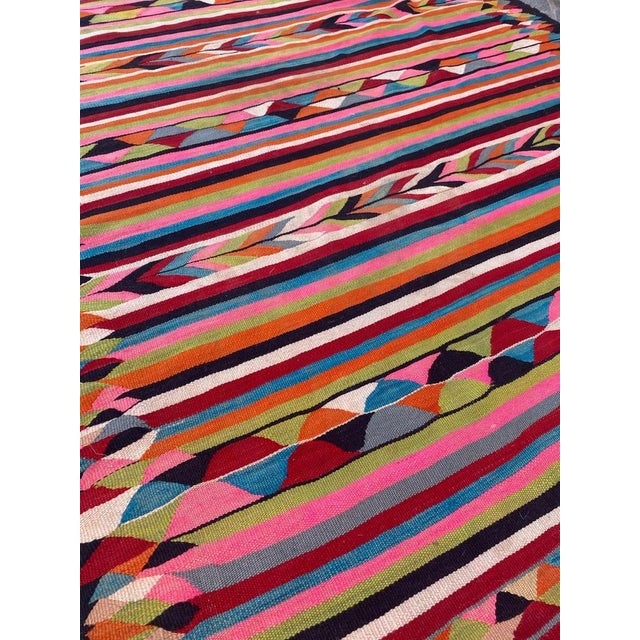Vintage Colourful Moroccan Kilim Rug, 1950s For Sale - Image 11 of 18