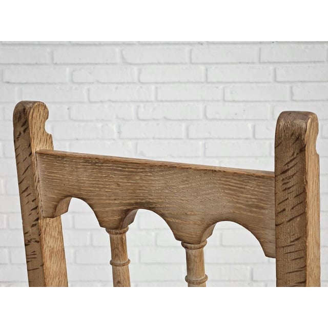 Set of Vintage Danish Dinning Chairs in Oak, 1950s For Sale - Image 10 of 18