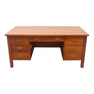 Stickley Mission Arts & Crafts Cherry Executive Desk For Sale