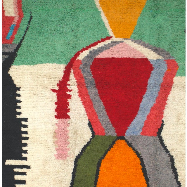 Vintage Moroccan Wool Rug 9’0" X 11’10” For Sale In New York - Image 6 of 7