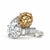 Mid-Century Modern Vintage, 1950's Diamond and Natural Brown Diamond Toi Et Moi Ring, Platinum, Size 7.5 For Sale - Image 3 of 7