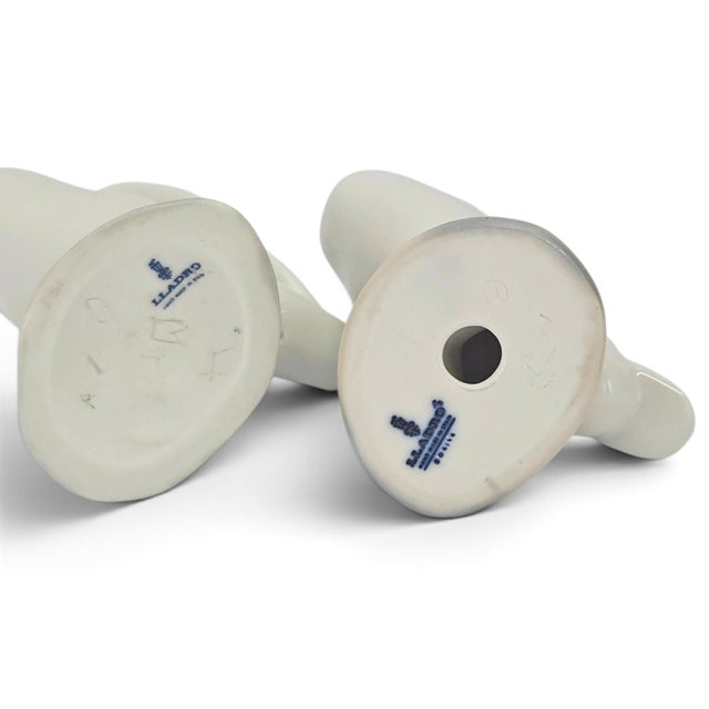 White Pair of Lladro Little Duck Porcelain Figurines #4552 & #4553 For Sale - Image 8 of 12