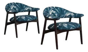 Set of Wooden Armchairs from Poggi, Italy, 1950