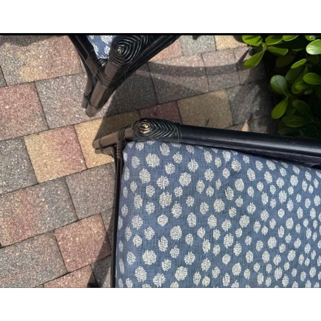 Mid-Century Modern McGuire Barbara Barry Pair of Accent Chairs For Sale - Image 3 of 6