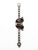 Vintage Mawi London Hematite-Tone Statement Bracelet with Garnet and Sage Crystals, 2000s For Sale - Image 4 of 4