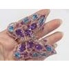 Bochic "Capri" Amethyst & Blue Topaz Butterfly Ring Set In 18K Gold & Silver For Sale - Image 16 of 18