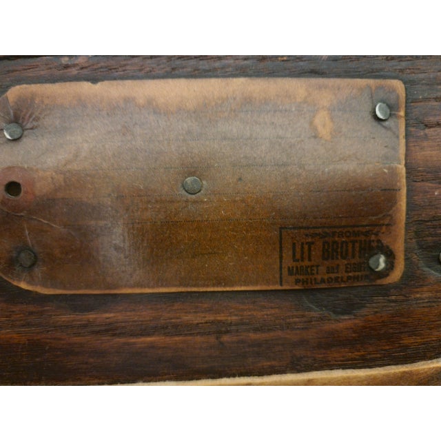 Silver Antique Quarter-Sawn Tiger Oak Dresser With Original Beveled Mirror, C. 1900–1915 For Sale - Image 8 of 18