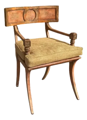 Greco Roman Egyptian Style Klismos Chair - Cleopatra Movie Set