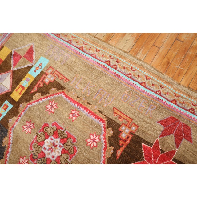 Textile 1980s Turkish Kars Rug For Sale - Image 7 of 10