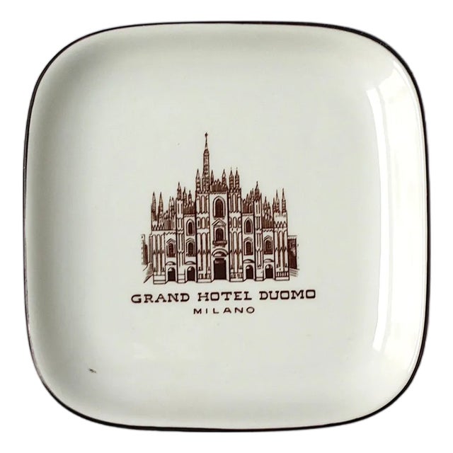 Cathedral Duomo Di Milano Richard Ginori Porcelain Jewelry Dish For Sale