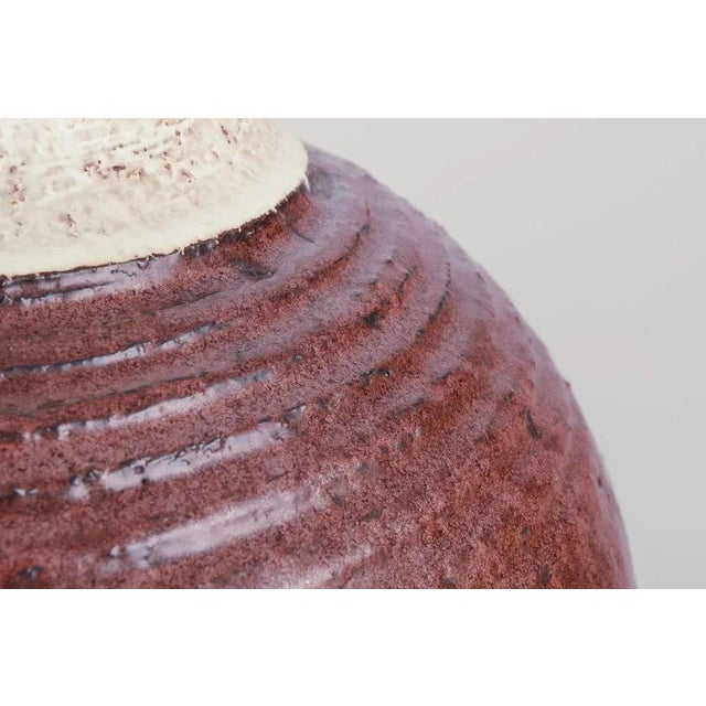 Ceramic Floor Vase with Flowing Glaze, 1970s For Sale - Image 4 of 9