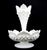 Mid-Century Modern Vintage Mid-Century Modern Fenton Hobnail Milk Glass Epergne With Single Horn For Sale - Image 3 of 5