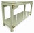 Mid 20th Century Chinoiserie Console Table in High-Gloss Lacquer With Brass Corner Accents For Sale - Image 5 of 6