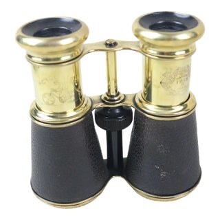 Late 19th Century French Brass Binoculars For Sale