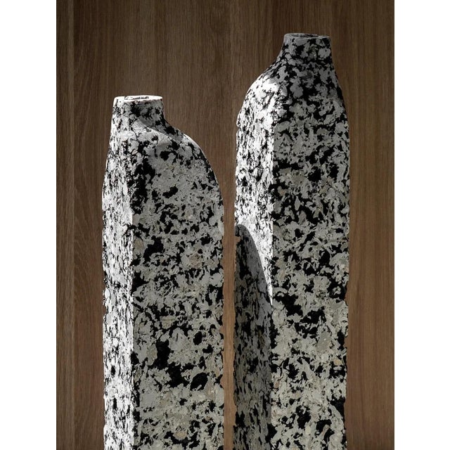 Not Yet Made - Made To Order Cast Stone Sculptural Vases by Donatas Zukauskas, Set of 2 For Sale - Image 5 of 9