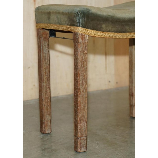 George Vi Coronation Stool in Limed Oak from Waring & Gillow, 1937 For Sale - Image 9 of 18