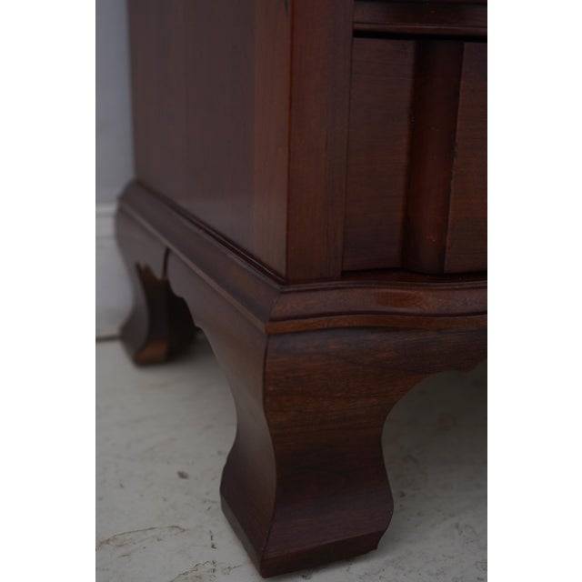 Jasper Block Front Cherry Slant Front Secretary Desk For Sale - Image 15 of 18