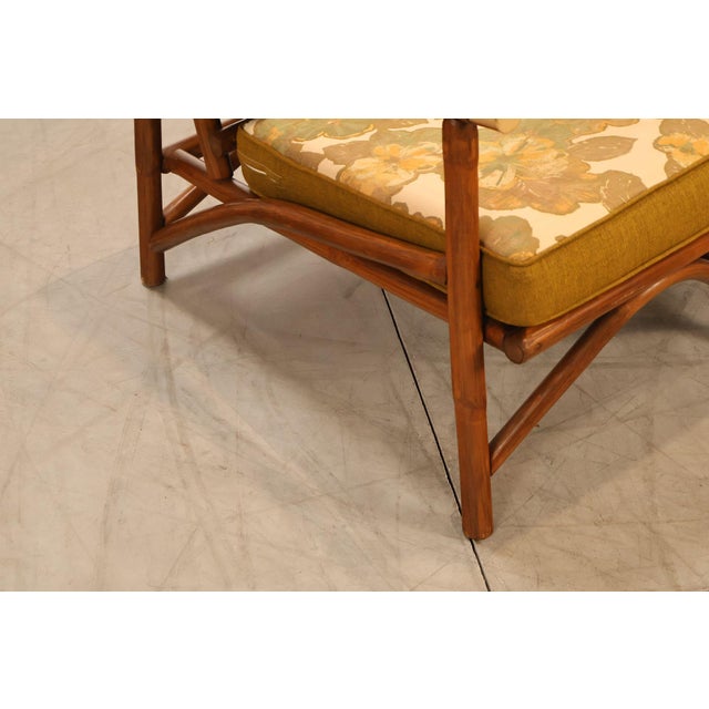 Vogue Coastal Vintage Rattan Bamboo Loveseat For Sale - Image 13 of 18