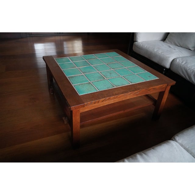 Stickley 25 Tile Top Cocktail Table Finish 32 Chairish