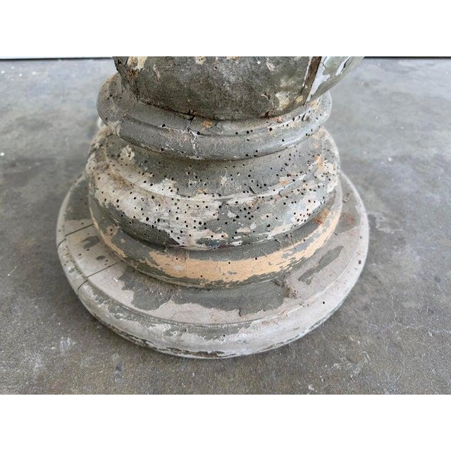 19th Century Italian Baroque Floor Lamp With Distressed Wood Base For Sale - Image 9 of 13