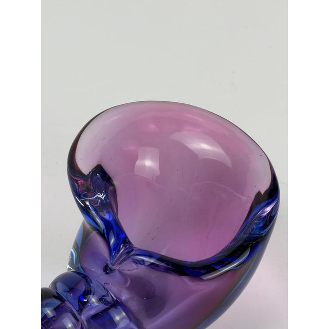 Murano Sommerso Glass Conch Shell Sculpture from Alfredo Barbini, 1970s For Sale - Image 4 of 10