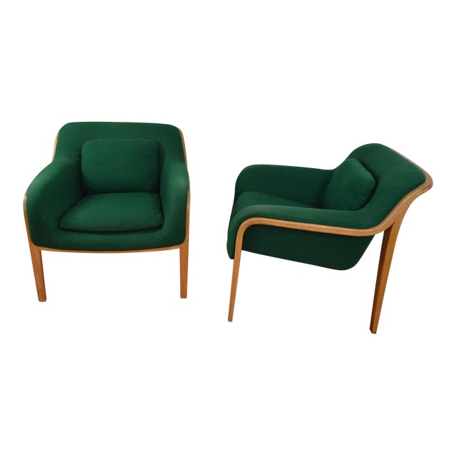 Bill Stephens for Knoll International Green Lounge Chairs ...
