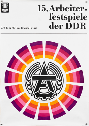 Vintage GDR Propaganda Poster