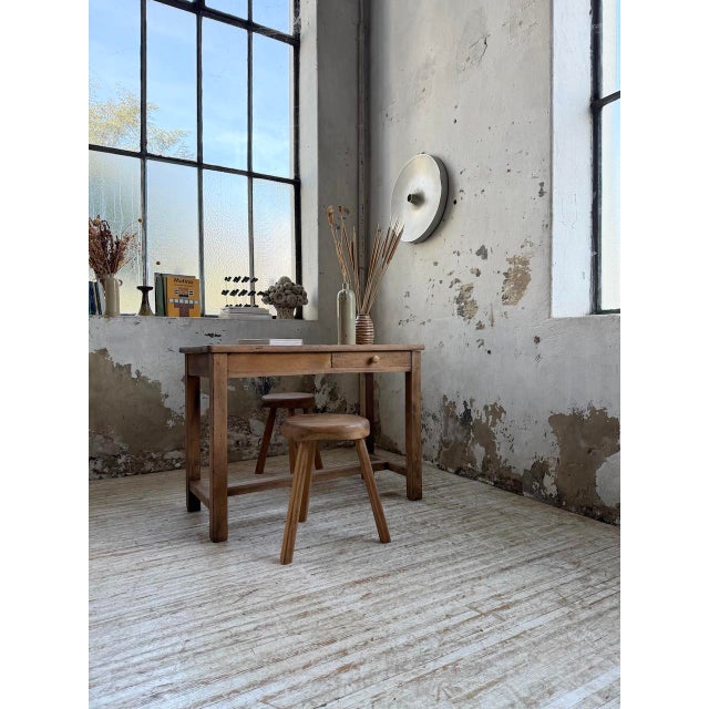 Oak Console Desk, 1950s For Sale - Image 12 of 18