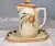 Vintage Pinecone Pottery Pitcher Set For Sale - Image 4 of 13