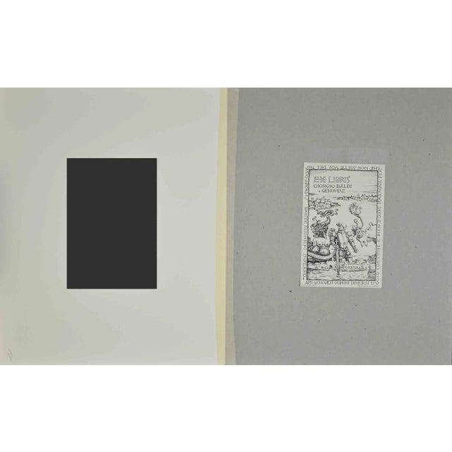Ex Libris Giorgio Balbi is an artwork created by Alberto Martini in 1942. Representation of the Maritime Republics, with...