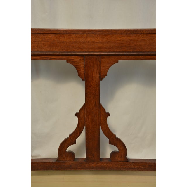 K0641a Stylish, elegant and very unusual, fine quality solid oak Victorian Gothic hall stand / coat stand, having six...