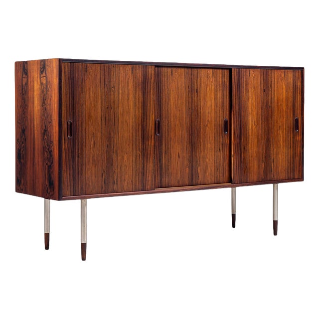 Rosewood Sideboard with Metal Legs, Denmark, 1960 For Sale